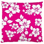 Pink Hawaiian Flowers Large Cushion Case (One Side)