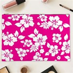 Pink Hawaiian Flowers Cosmetic Bag (XXL)