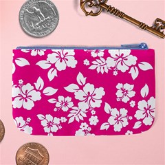 Pink Hawaiian Flowers Large Coin Purse from ArtsNow.com Back