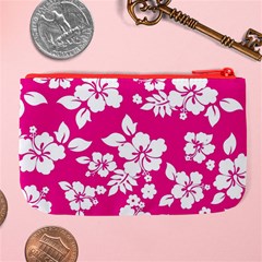 Pink Hawaiian Flowers Large Coin Purse from ArtsNow.com Back