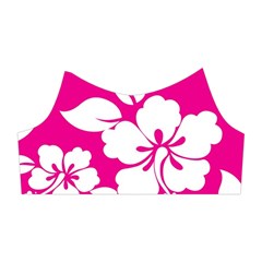 Pink Hawaiian Flowers Shoulder Cutout Velvet One Piece from ArtsNow.com Right Sleeve