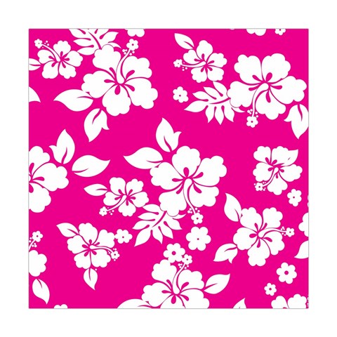 Pink Hawaiian Flowers Square Tapestry (Large) from ArtsNow.com Front