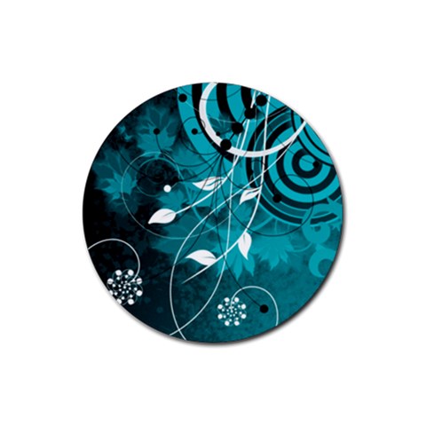Design Art (design 15) Rubber Coaster (Round) from ArtsNow.com Front