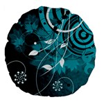 Design Art (design 15) Large 18  Premium Flano Round Cushion 