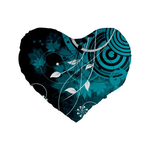 Design Art (design 15) Standard 16  Premium Flano Heart Shape Cushion  from ArtsNow.com Front