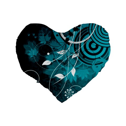Design Art (design 15) Standard 16  Premium Flano Heart Shape Cushion  from ArtsNow.com Back
