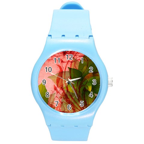 Design Art (design 14) Round Plastic Sport Watch (M) from ArtsNow.com Front