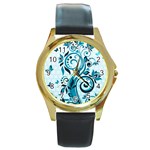 Design Art (design 13) Round Gold Metal Watch