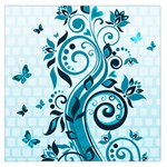 Design Art (design 13) Large Satin Scarf (Square)