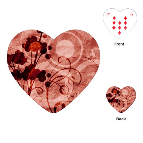 Design Art (design 10) Playing Cards (Heart) from ArtsNow.com Front