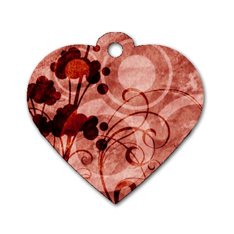 Design Art (design 10) Dog Tag Heart (Two Sides) from ArtsNow.com Back