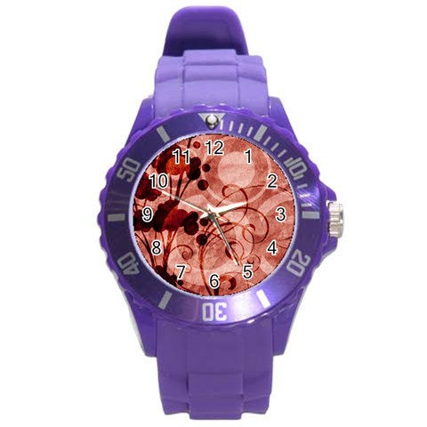 Design Art (design 10) Round Plastic Sport Watch (L) from ArtsNow.com Front