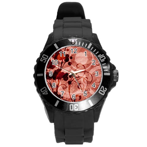 Design Art (design 10) Round Plastic Sport Watch (L) from ArtsNow.com Front