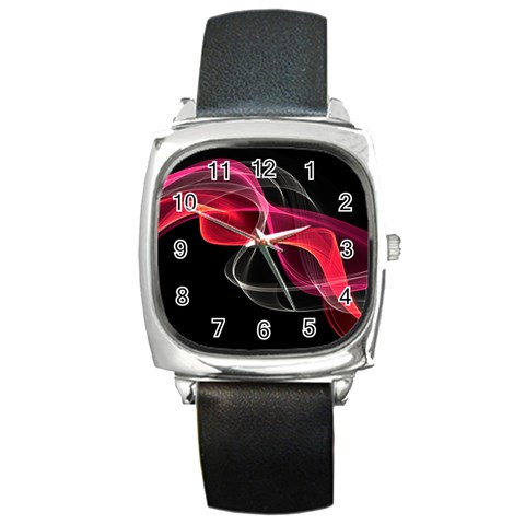 Design Art (design 8) Square Metal Watch from ArtsNow.com Front