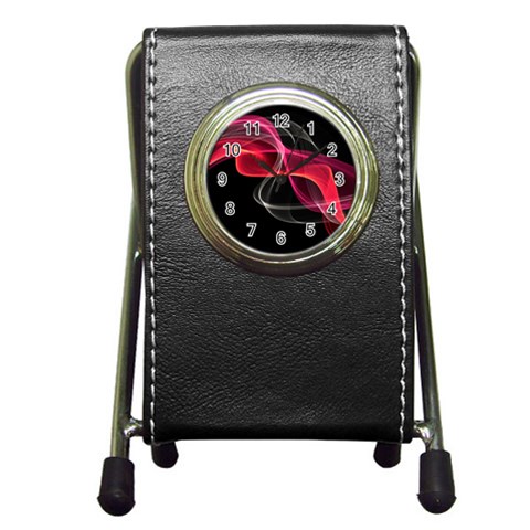 Design Art (design 8) Pen Holder Desk Clock from ArtsNow.com Front