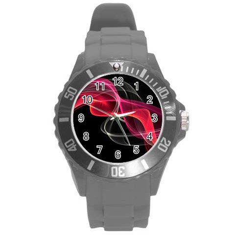 Design Art (design 8) Round Plastic Sport Watch (L) from ArtsNow.com Front