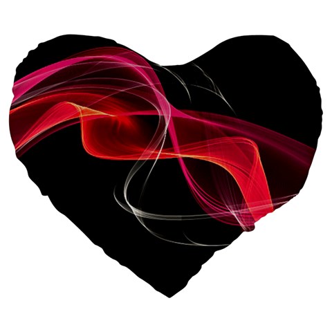 Design Art (design 8) Large 19  Premium Heart Shape Cushion from ArtsNow.com Front