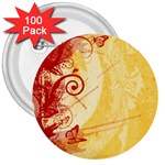 Design Art (design 6) 3  Button (100 pack)