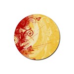 Design Art (design 6) Rubber Round Coaster (4 pack)