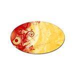 Design Art (design 6) Sticker Oval (10 pack)