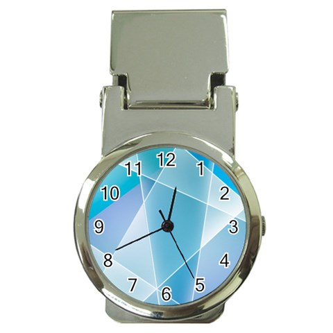 Blue Lights Money Clip Watch from ArtsNow.com Front