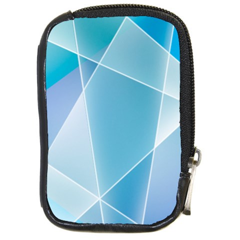 Blue Lights Compact Camera Leather Case from ArtsNow.com Front