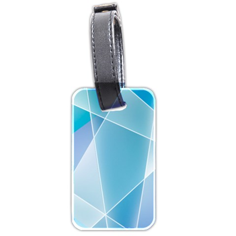 Blue Lights Luggage Tag (two sides) from ArtsNow.com Back