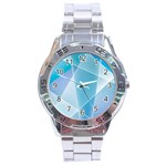 Blue Lights Stainless Steel Analogue Watch