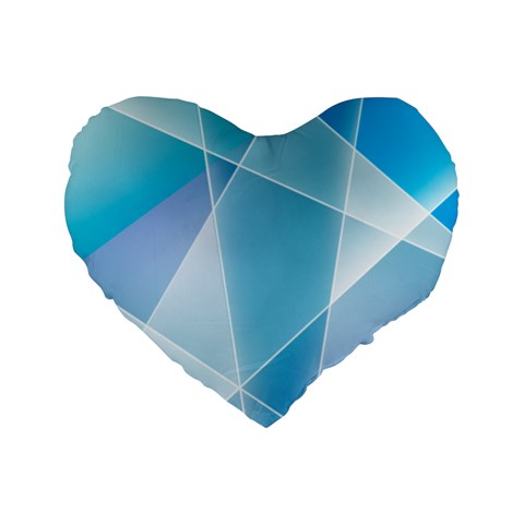 Blue Lights Standard 16  Premium Heart Shape Cushion  from ArtsNow.com Front