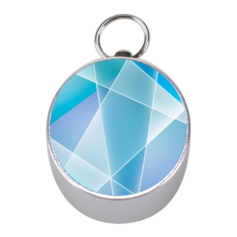 Blue Lights Silver Compass (Mini) from ArtsNow.com Front