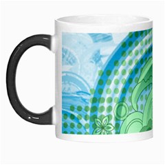 Blue Green Circle Design Morph Mug from ArtsNow.com Left