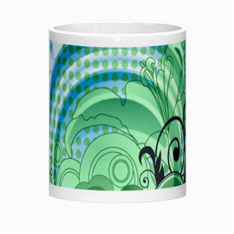 Blue Green Circle Design Morph Mug from ArtsNow.com Center
