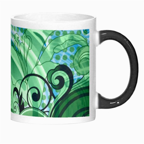 Blue Green Circle Design Morph Mug from ArtsNow.com Right