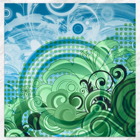 Blue Green Circle Design Canvas 12  x 12  from ArtsNow.com 11.4 x11.56  Canvas - 1