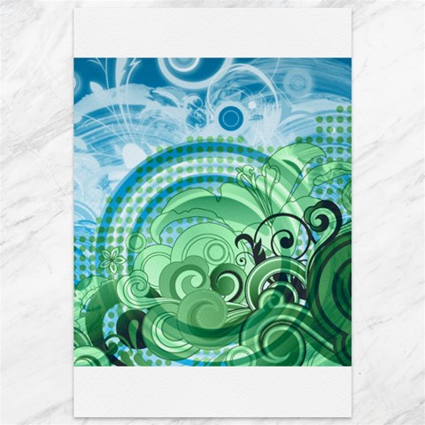 Blue Green Circle Design Canvas 12  x 18  from ArtsNow.com 11.88 x17.36  Canvas - 1