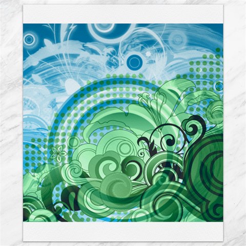 Blue Green Circle Design Canvas 20  x 24  from ArtsNow.com 19.57 x23.15  Canvas - 1