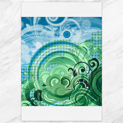 Blue Green Circle Design Canvas 20  x 30  from ArtsNow.com 19.62 x28.9  Canvas - 1