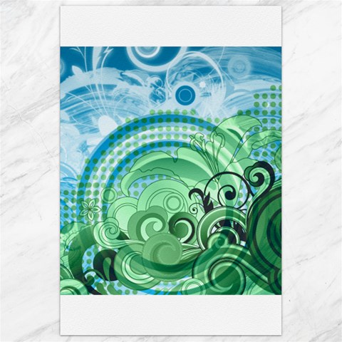 Blue Green Circle Design Canvas 24  x 36  from ArtsNow.com 23.35 x34.74  Canvas - 1
