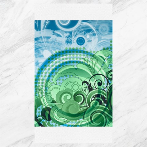 Blue Green Circle Design Canvas 40  x 72  from ArtsNow.com 39.28 x69.23  Canvas - 1
