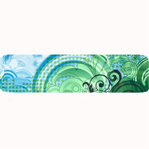 Blue Green Circle Design Large Bar Mat from ArtsNow.com 32 x8.5  Bar Mat