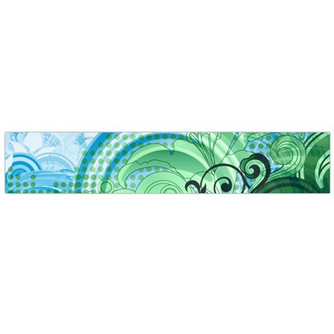 Blue Green Circle Design Large Flano Scarf  from ArtsNow.com Front