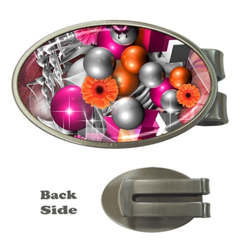 Ball Art Money Clip (Oval) from ArtsNow.com Front