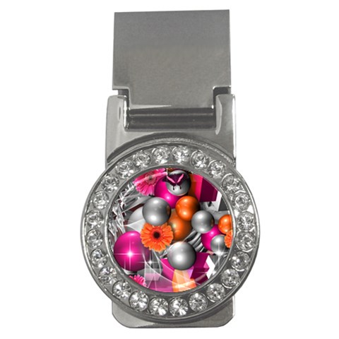 Ball Art Money Clip (CZ) from ArtsNow.com Front