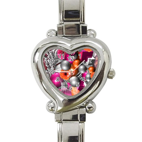 Ball Art Heart Italian Charm Watch from ArtsNow.com Front