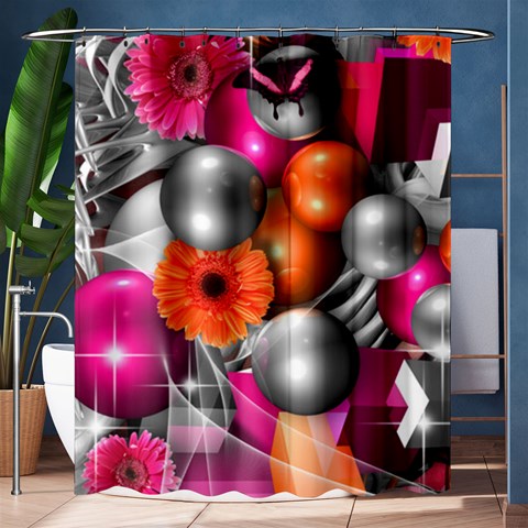 Ball Art Shower Curtain 60  x 72  (Medium) from ArtsNow.com 60 x72  Curtain
