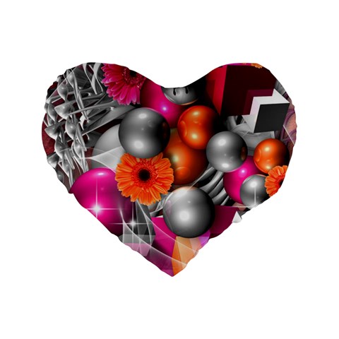 Ball Art Standard 16  Premium Flano Heart Shape Cushion  from ArtsNow.com Front