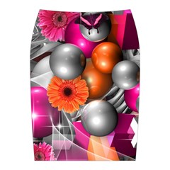 Ball Art Midi Wrap Pencil Skirt from ArtsNow.com Back