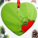 Red Heart Art Ornament (Heart)