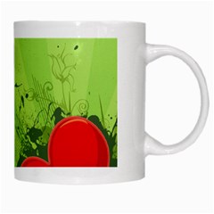 Red Heart Art White Mug from ArtsNow.com Right