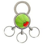 Red Heart Art 3-Ring Key Chain